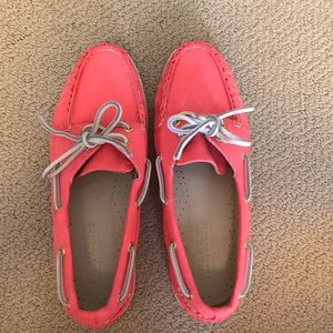 Brand new pink Sperry for JCrew boat shoes